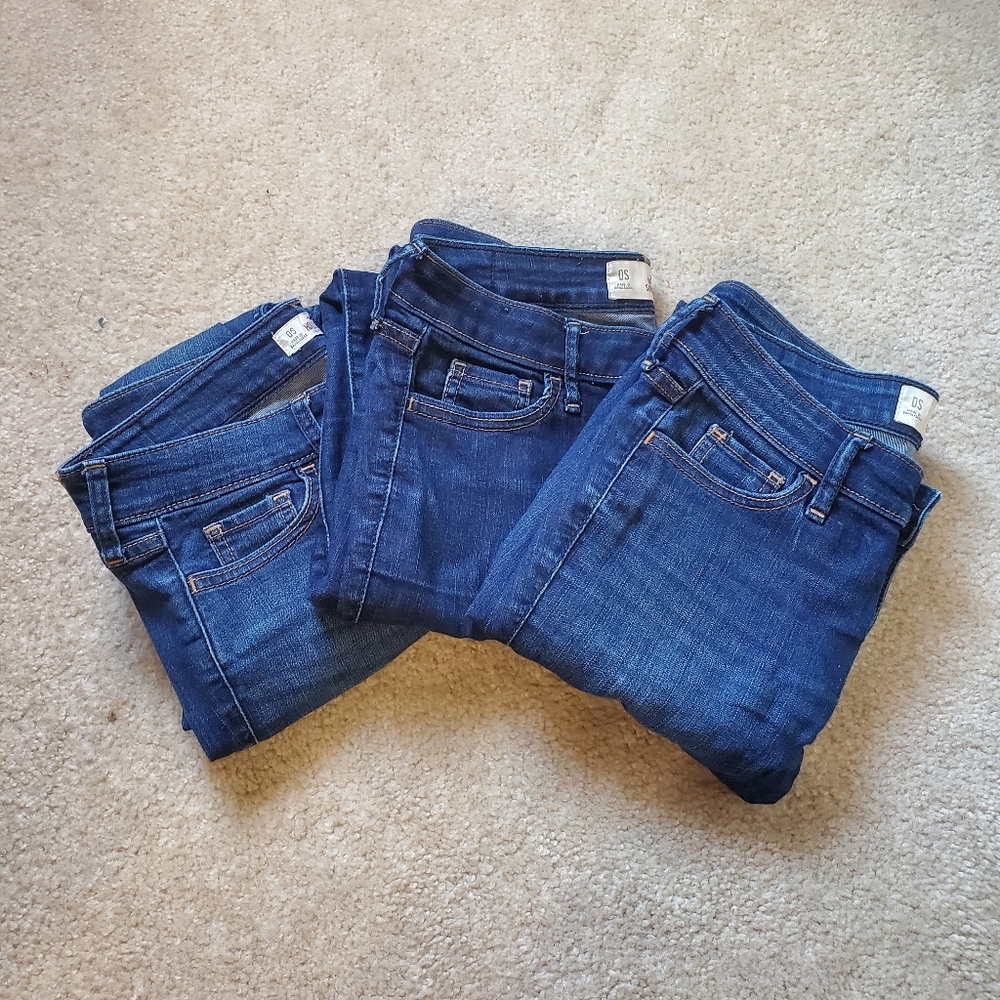 Hollister skinny jeans dark washed lot size 0S